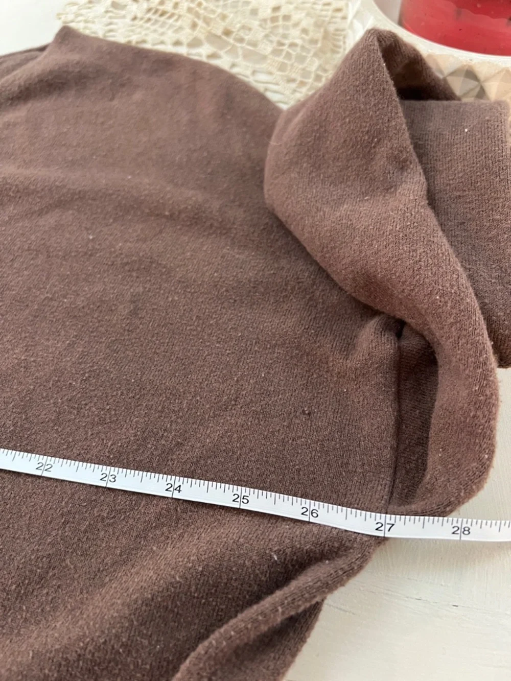 Nuuds Brown V-Neck Sweater XL Oversized Soft Knit Casual - Picture 13 of 14